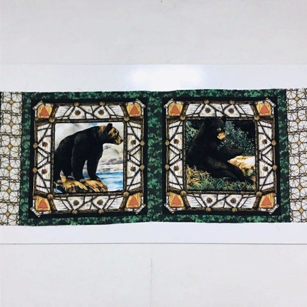 Fabric for Pillow Black Bear Mountain